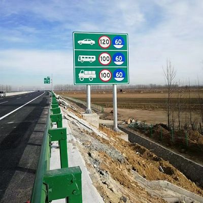 Желтый дисплей на заказ Алюминиевый отражающий виниловый весенний знак безопасности дорожного движения