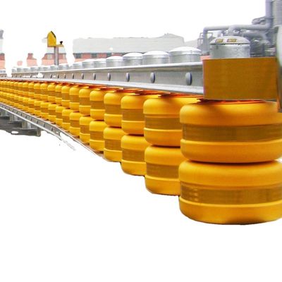 Прямой барьер Rolling Guardrail Steel Roller Нержавеющая сталь Дорожная безопасность барьер