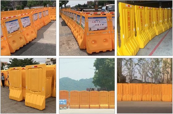 Настроенный пластиковый водонаполненный Jersey Barrier для наружной безопасности и безопасности