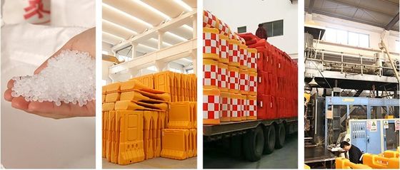 Настроенный пластиковый водонаполненный Jersey Barrier для наружной безопасности и безопасности