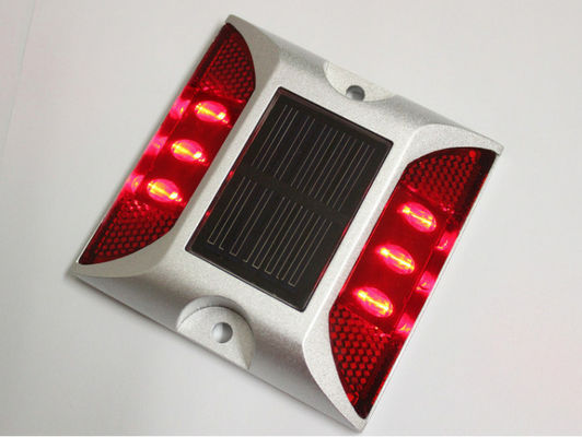 Дорожная безопасность Cat Eye Алюминиевый Road Stud Solar с 104 * 123 * 23 мм Размер и красный цвет