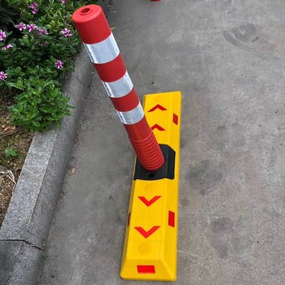 Высоко видимое резиновое основание PE Пластиковый трафик Конусный трафик с прочным материалом