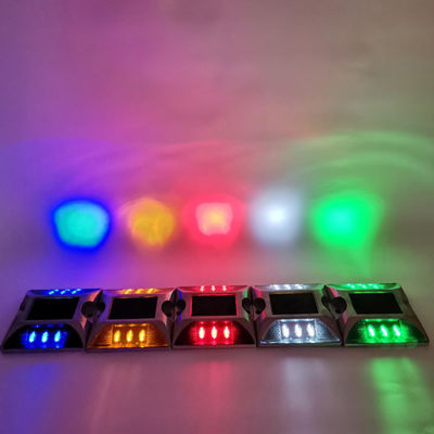 Солнечный алюминий Road Stud Cat Eye 104*123*23 мм Красный Синий Желтый Белый Зеленый LED Цвет
