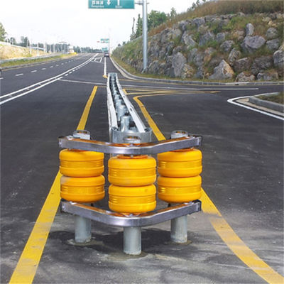 Горяче погруженный оцинкованный Ss400 Steel Crash Roller Guardrail с EVA Rolling Barrels