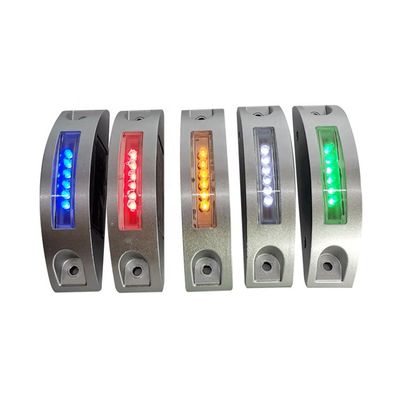 Поставка солнечных алюминиевых полукруговых дорожных ступеней с LED цветовыми опциями и алюминиевым корпусом
