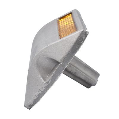 End G105 Yellow Cast Aluminum Square Road Stud for Roadway Safety 100*100*20 мм Размер
