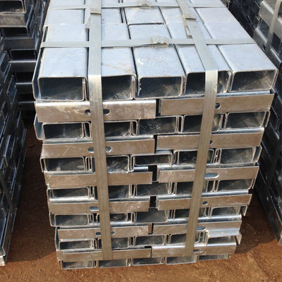 Высокопрочный W Beam Hot Dip Galvanized Steel Highway Guardrail Spacer для безопасности дорожного движения