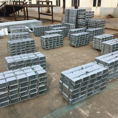 Гальванизированный W Beam Highway Guardrail Spacer для безопасности дорожного движения и порошкового покрытия