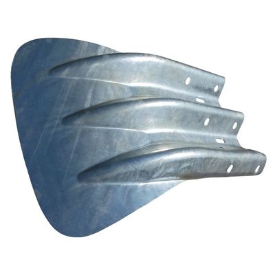 Thrie Beam Highway Guardrail Fishtail End с оцинкованной и порошковой защитой
