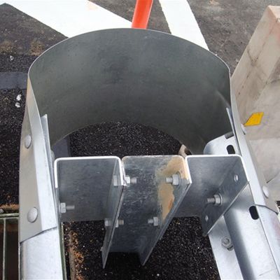 Сцинкованный W-beam Highway Guardrail End Wings Steel Buffer End с порошковым покрытием