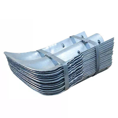 Внешняя охрана W Beam Highway Guardrail Steel Fishtail End с индивидуальным материалом
