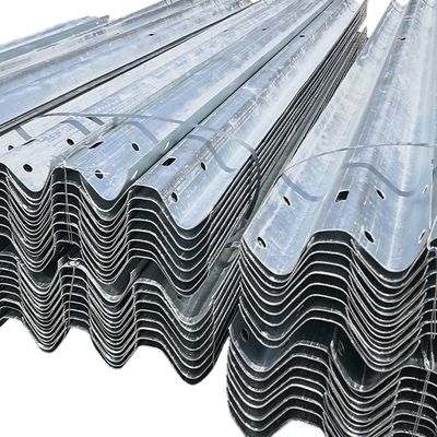 W Beam Highway Guardrail Steel Galvanized Crash Barrier с стандартом AASHTO M-180